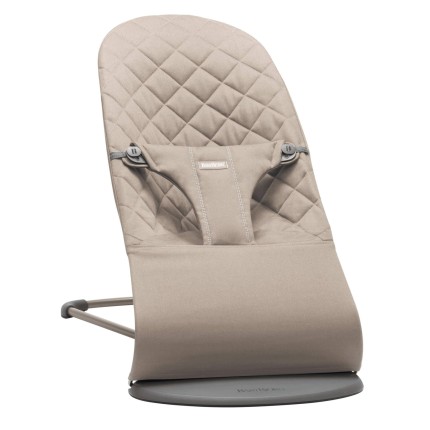 BABYBJORN - leżaczek BLISS WOVEN, Classic Quilt, Sand Grey