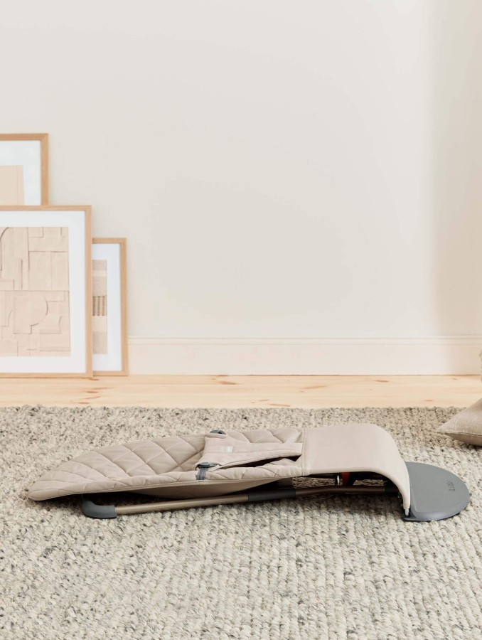 BABYBJORN - leżaczek BLISS WOVEN, Classic Quilt, Sand Grey