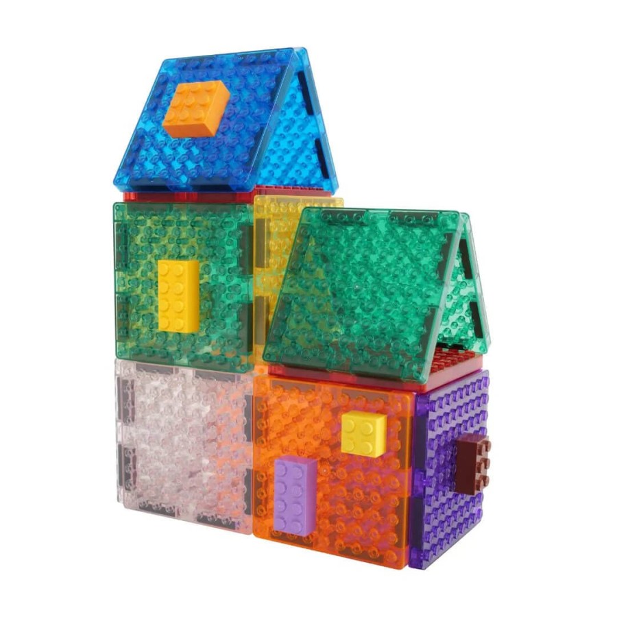 Klocki magnetyczne Brick Tiles Pack Intense - 16 el. / Cleverclixx