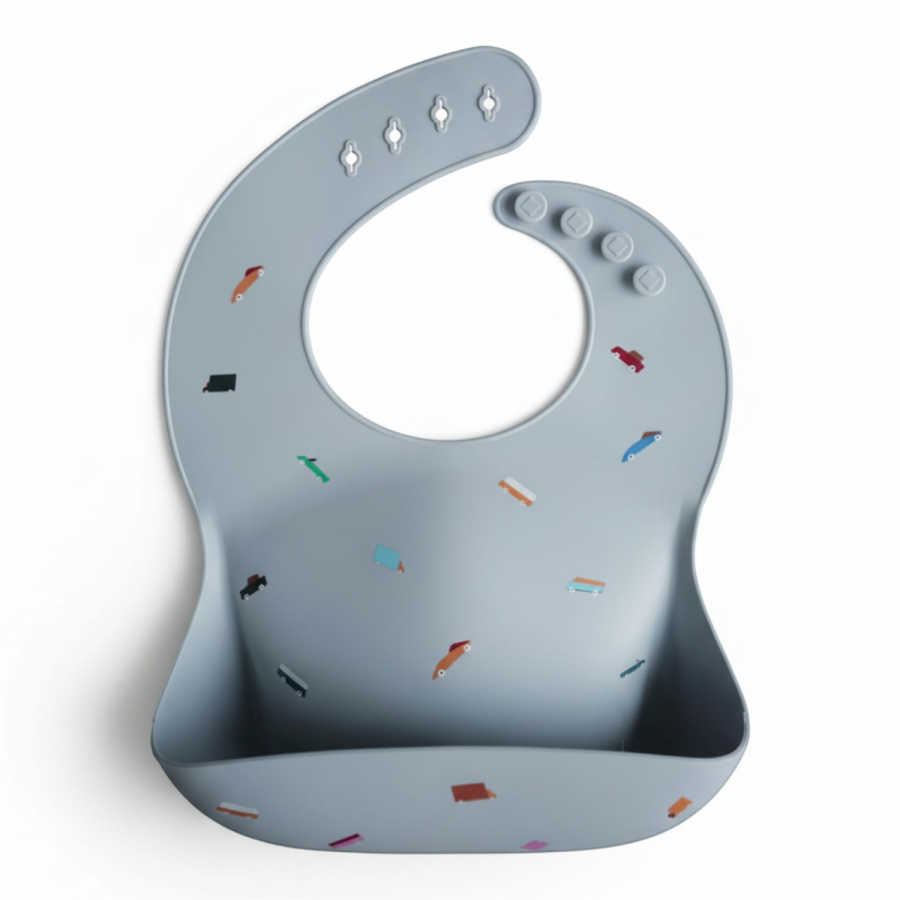 Śliniak silikonowy Retro Cars / Mushie