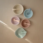 Miseczka silikonowa z przyssawką - Cloudy Mauve / Mushie