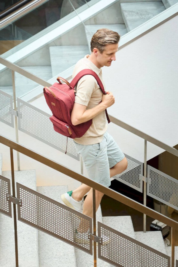 Plecak dla rodzica Family Club Signature Urban Burgundy / Childhome