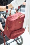 Plecak dla rodzica Family Club Signature Urban Burgundy / Childhome