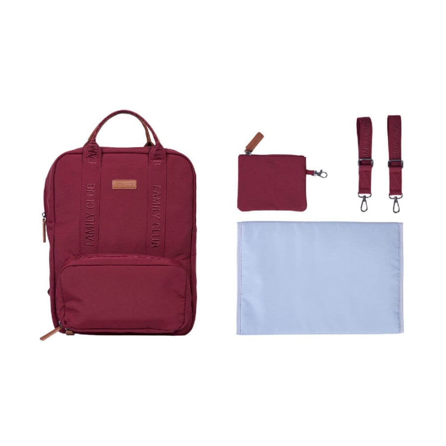 Plecak dla rodzica Family Club Signature Urban Burgundy / Childhome