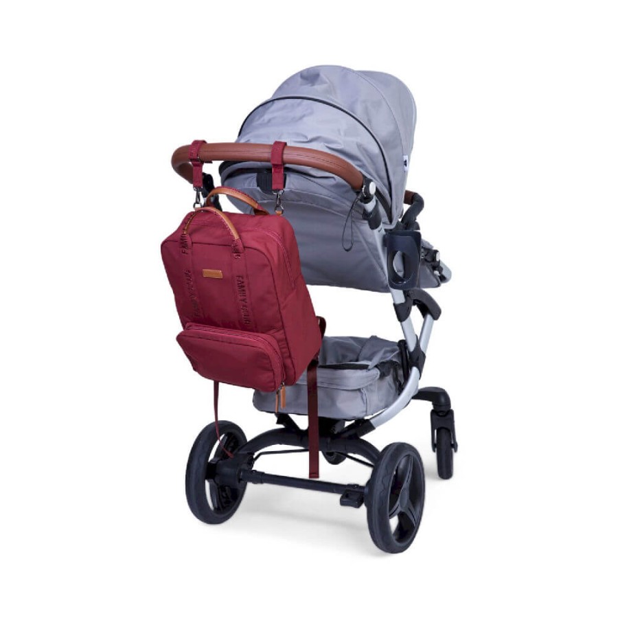 Plecak dla rodzica Family Club Signature Urban Burgundy / Childhome