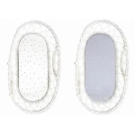 Prześcieradło do gondoli We Care 2-pak Szare Kropki-Szary / Sleepee