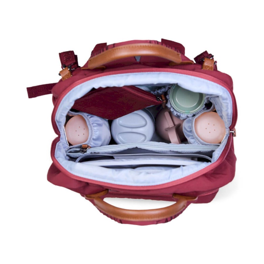 Plecak dla rodzica Family Club Signature Urban Burgundy / Childhome