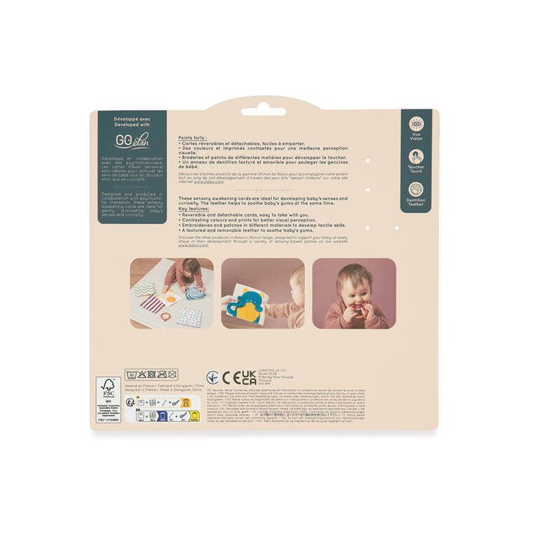 Karty sensoryczne miękkie dwustronne 5 szt. Kotki Stimuli / Kaloo