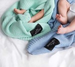 Bambusowy koc 80x100 BABY BLUE / Lullalove