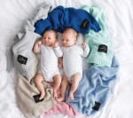 Bambusowy koc 80x100 BABY BLUE / Lullalove