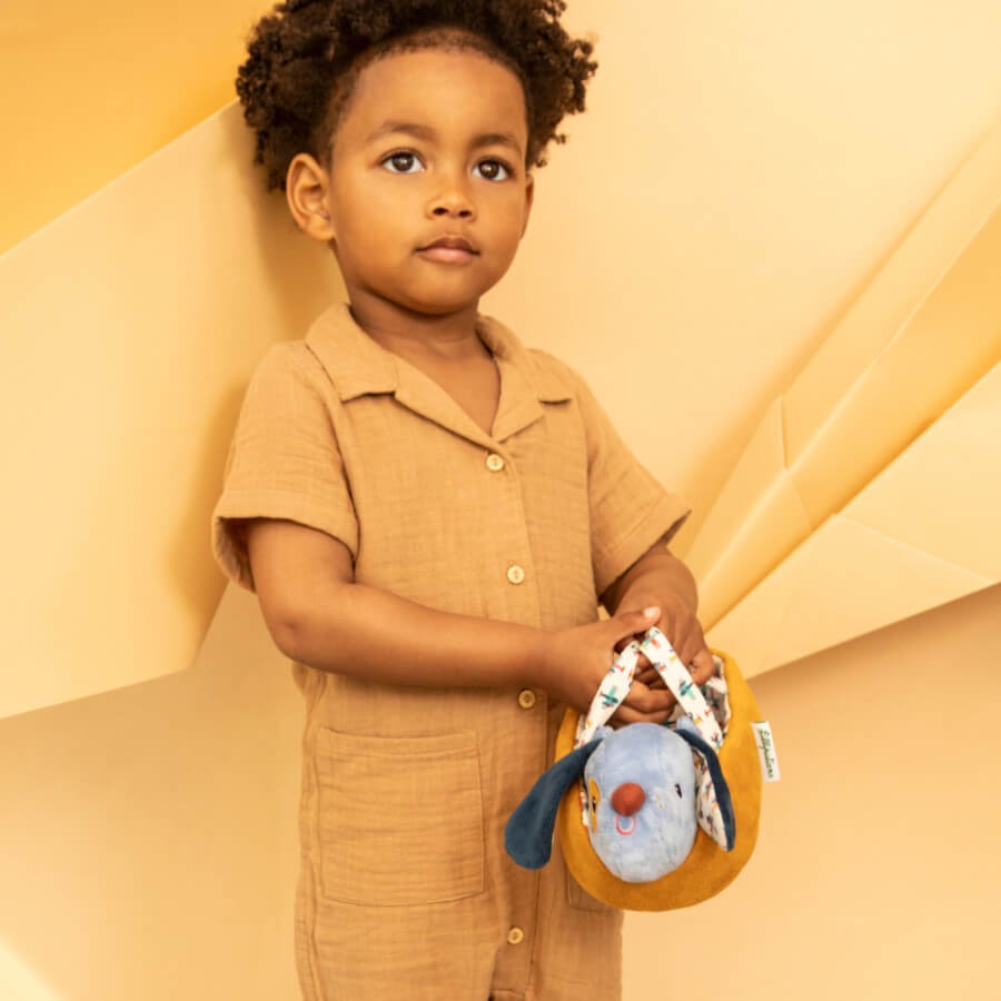 Przytulanka piesek z koszyczkiem i akcesoriami Piesek Jules 12 m+ / Lilliputiens