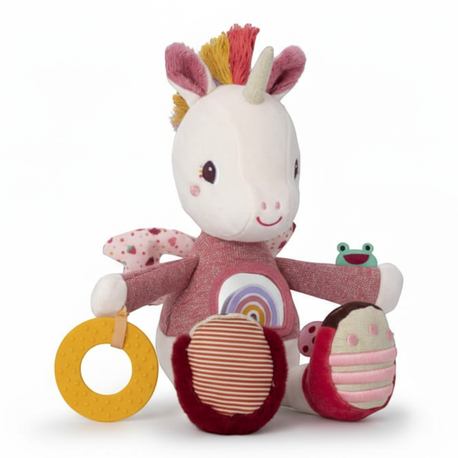 Przytulanka aktywizująca wielofunkcyjna Jednorożec Lena 9 m+ / Lilliputiens