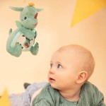 Przytulanka aktywizująca z lusterkiem "A kuku" Smok Joe 6 m+ / Lilliputiens