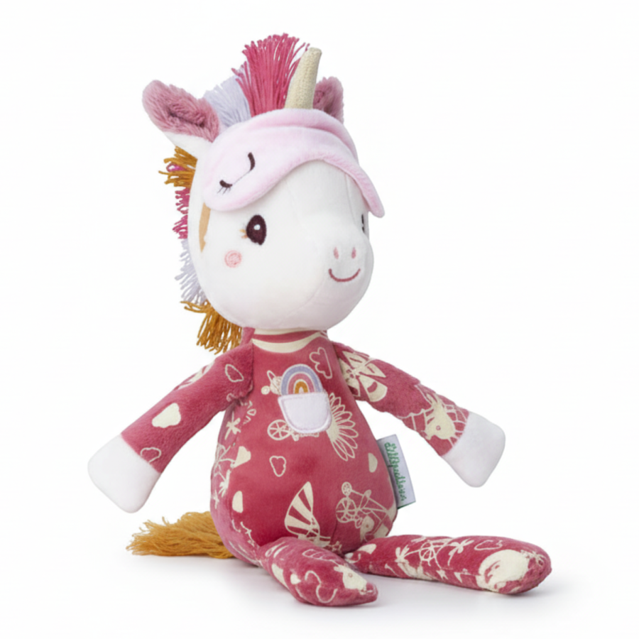 Przytulanka do spania z elementami fluorescencyjnymi Jednorożec Lena 6m+ / Lilliputiens