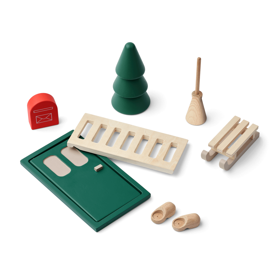 Drzwi dla elfa Lena - garden green multi mix / Liewood