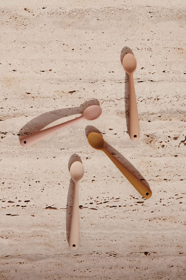 Łyżeczki do karmienia Siv, 4 szt. - Tusacny rose multi mix / Liewood