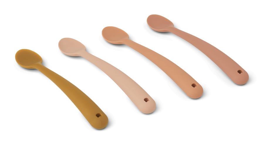 Łyżeczki do karmienia Siv, 4 szt. - Tusacny rose multi mix / Liewood