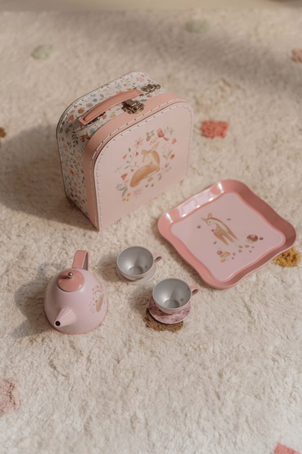 Zestaw do herbaty w walizeczce Fairy Garden / Little Dutch