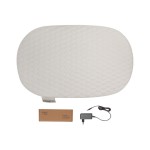 Podgrzewany przewijak Quilted Waves - Off White / bébé-jou