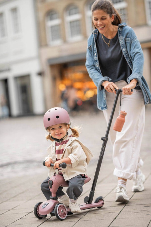 Highwaykick1 Push and Go 2w1 Jeździk i hulajnoga z rączką do prowadzenia 1-5 lat Wildberry / Scootandride