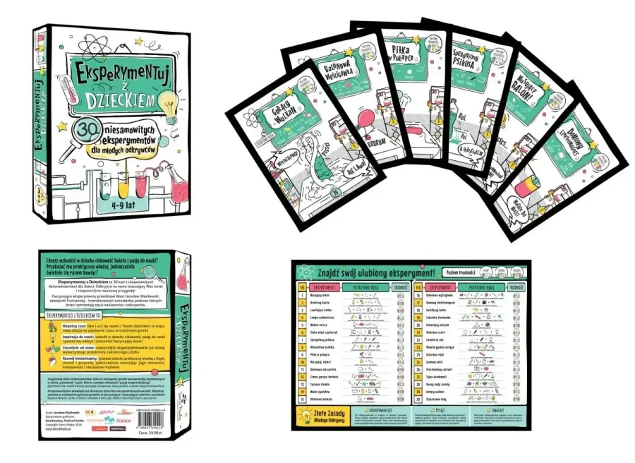 Eksperymentuj z dzieckiem. 30 niesamowitych eksperymentów dla młodych odkrywców / Wydawnictwo Api Papi