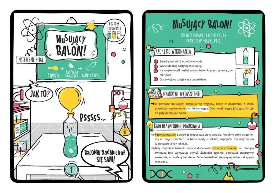 Eksperymentuj z dzieckiem. 30 niesamowitych eksperymentów dla młodych odkrywców / Wydawnictwo Api Papi