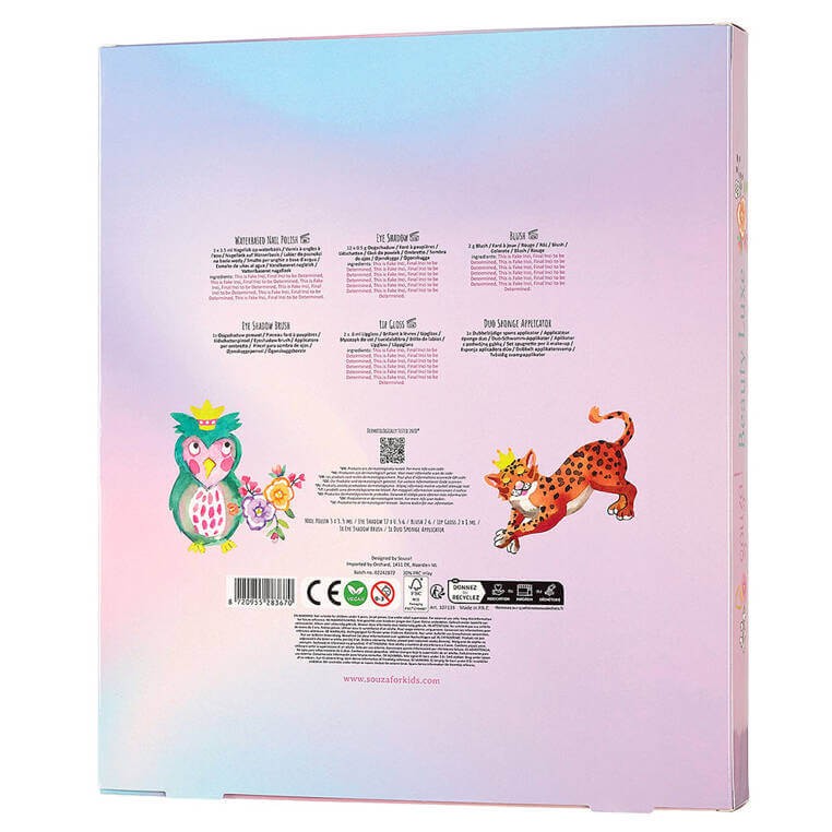 Kosmetyki do makijażu dla dzieci zestaw 13 el. Beauty Luxe / Souza!