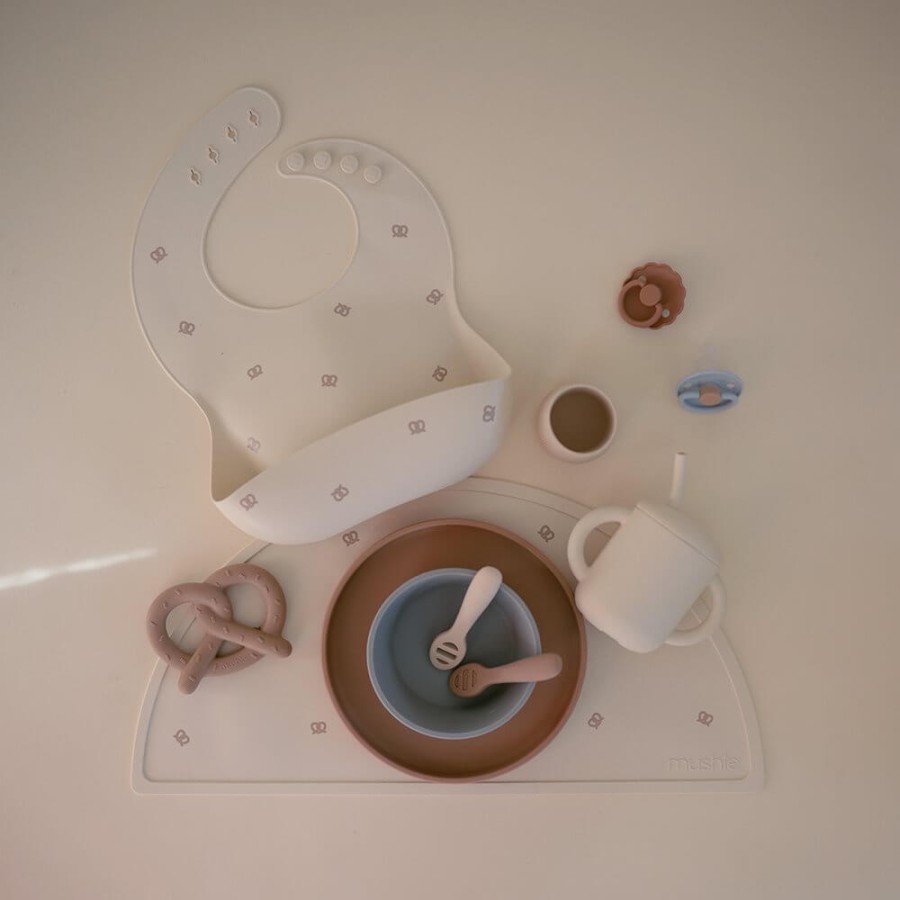 Śliniak silikonowy Pretzel / Mushie