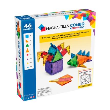 Klocki Magnetyczne microMAGS 46 el. COMBO / Magna-Tiles