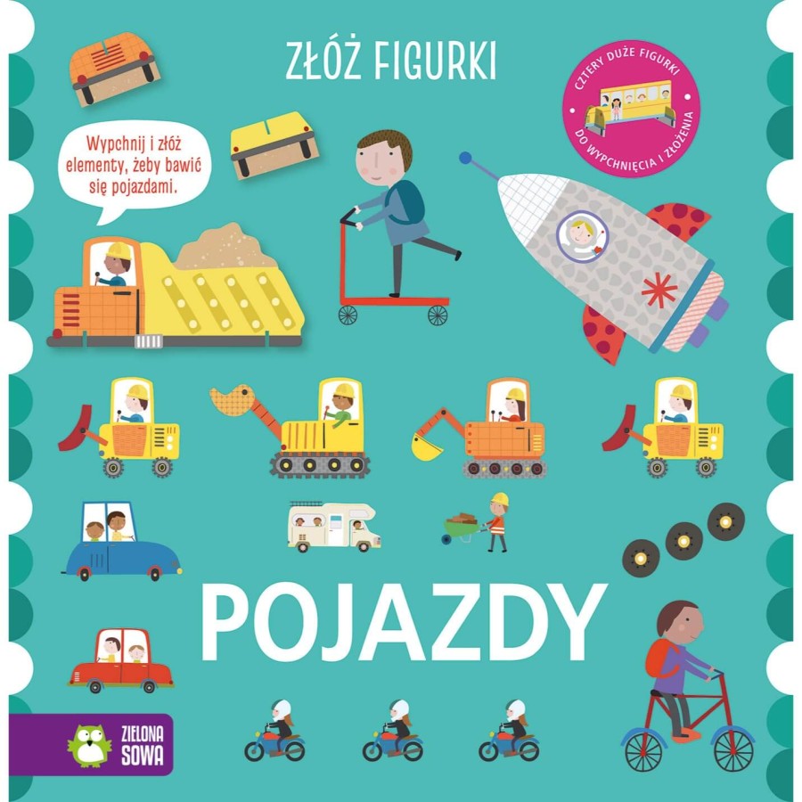Złóż figurki. Pojazdy / Wydawnictwo Zielona Sowa
