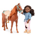 Duży koń dla lalki 46cm – American Saddlebered z akcesoriami / OurGeneration