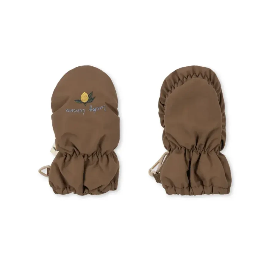 Rękawiczki bez palców dla niemowląt Nohr - walnut / Konges slojd