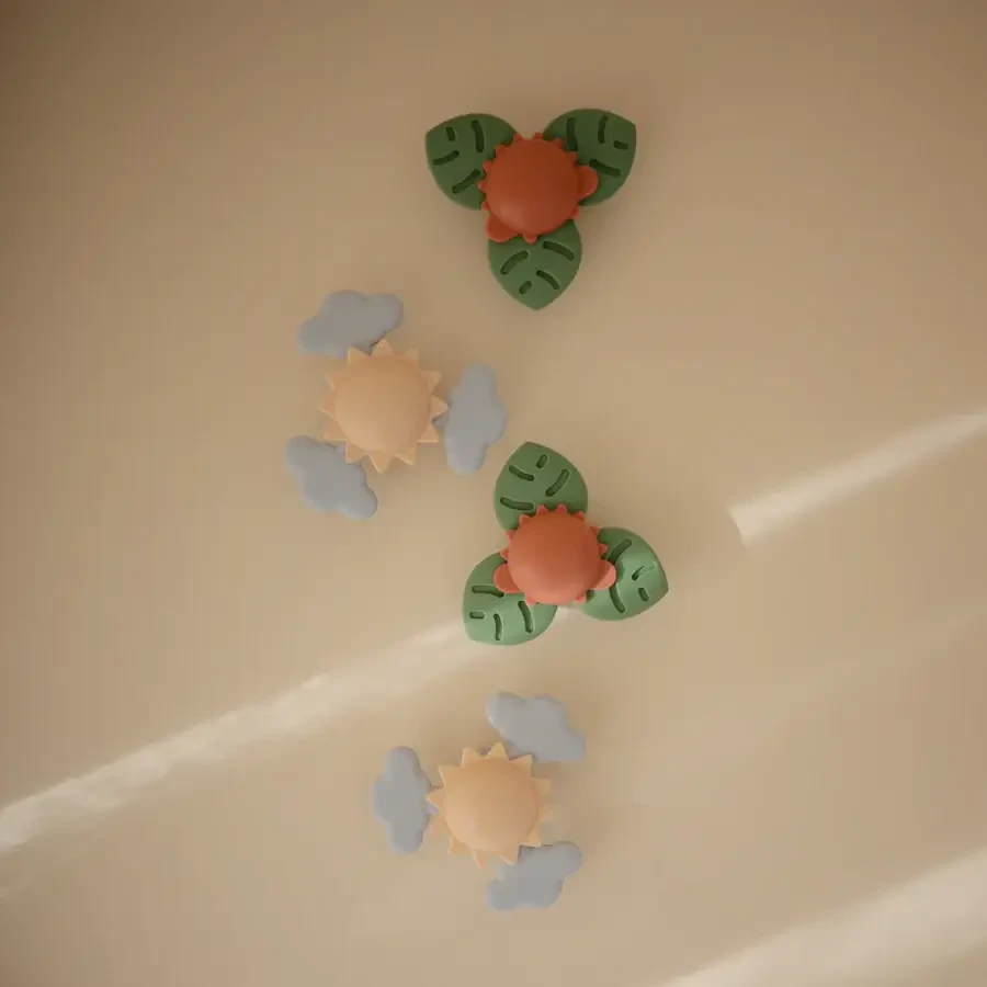 Spinner sensoryczny z przyssawką - Dino / Mushie