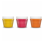 Naturalna ciastolina w słoiczkach - zestaw TRIO: Żółty, Różowy, Pomarańczowy / ChildGen