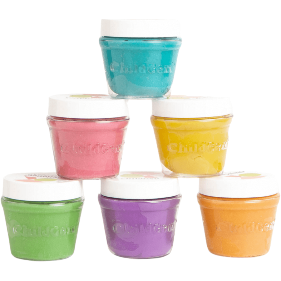 Naturalna ciastolina w słoiczkach - zestaw 6 kolorów PASTELE / ChildGen