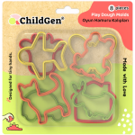 Zestaw 8 foremek do modelowania ciastoliny / ChildGen
