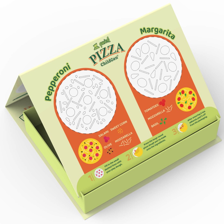 Zestaw kreatywny PIZZA, 100% naturalna ciastolina i akcesoria / ChildGen