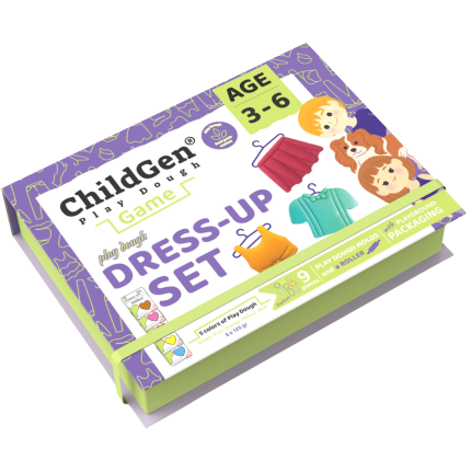 Zestaw kreatywny MODA - ubieranki i fryzury, 100% naturalna ciastolina i akcesoria / ChildGen