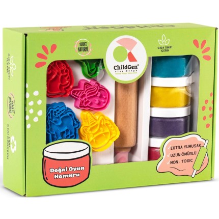 Zestaw kreatywny JEDNOROŻEC, 100% naturalna ciastolina i akcesoria / ChildGen