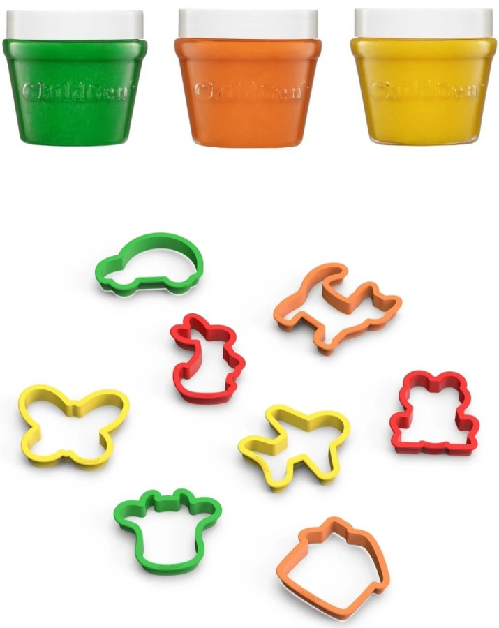 Zestaw kreatywny MAŁY ARTYSTA, 100% naturalna ciastolina i 8 kształtów / ChildGen