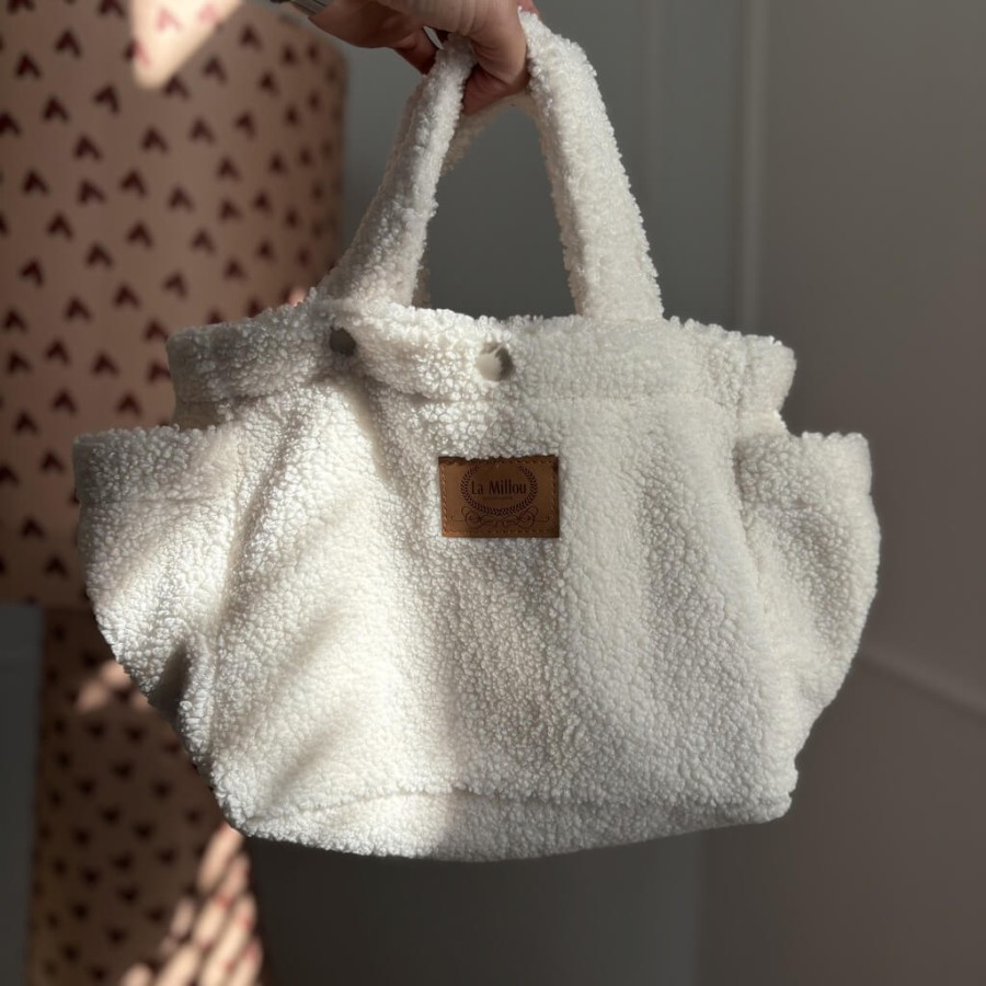 Organizer do wózka pikowany Teddy Bear CREAM / La Millou