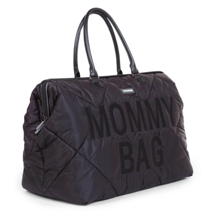 Torba Mommy Bag Pikowana Czarna / Childhome