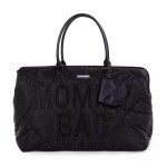 Torba Mommy Bag Pikowana Czarna / Childhome