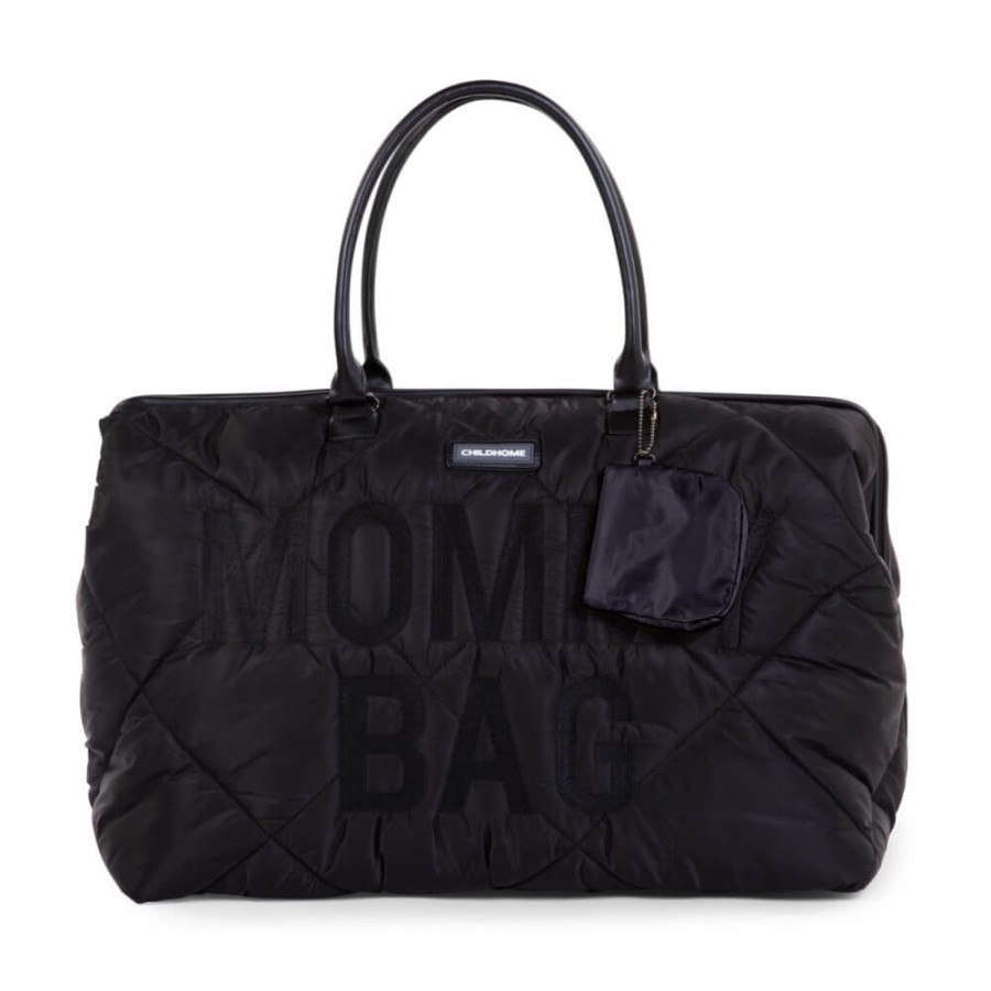 Torba Mommy Bag Pikowana Czarna / Childhome