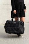 Torba Mommy Bag Pikowana Czarna / Childhome