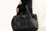 Torba Mommy Bag Pikowana Czarna / Childhome