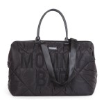 Torba Mommy Bag Pikowana Czarna / Childhome