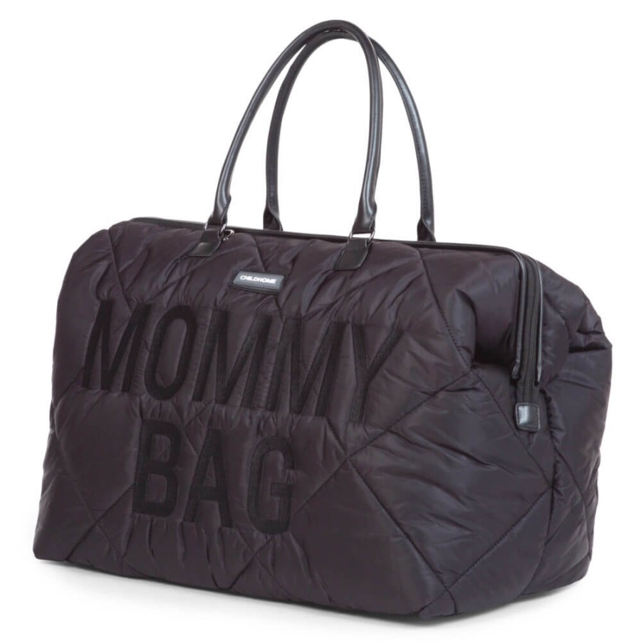 Torba Mommy Bag Pikowana Czarna / Childhome
