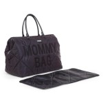 Torba Mommy Bag Pikowana Czarna / Childhome