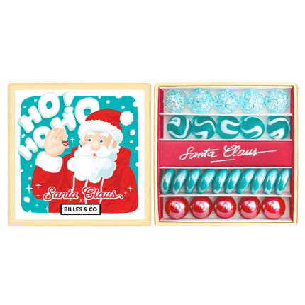 Szklane kulki Mini-Box ŚWIĘTY MIKOŁAJ / Billes & Co